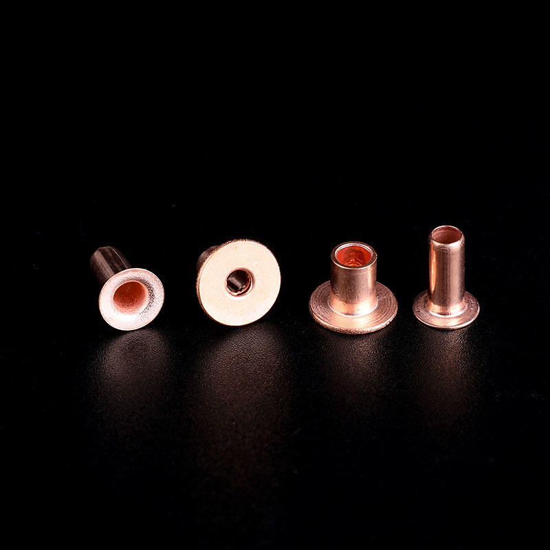 Remache tubular de cobre de cabeza plana de 6X9 mm