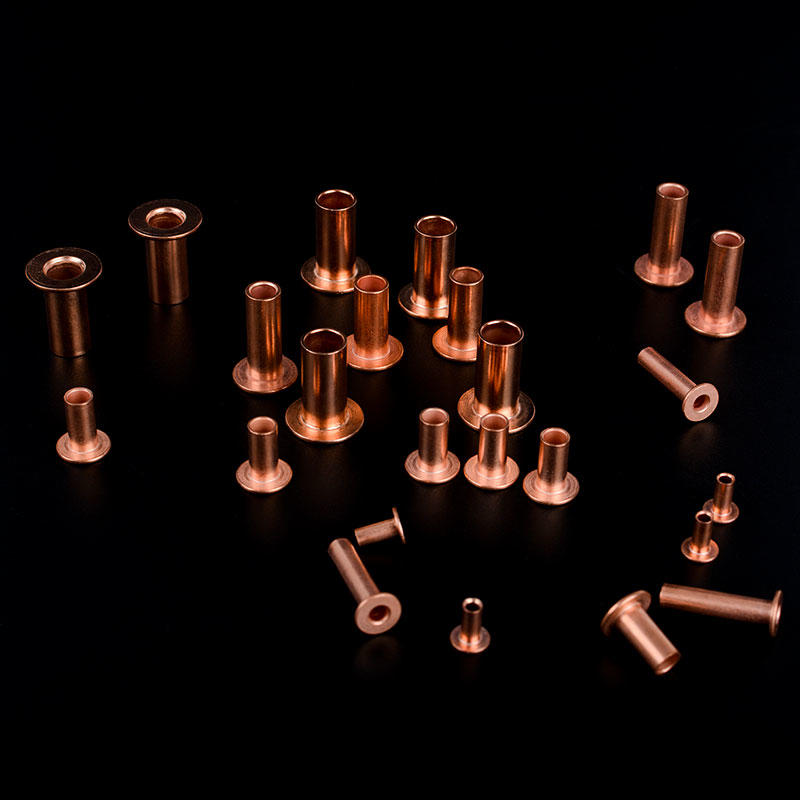 Grupo de remaches tubulares de cobre